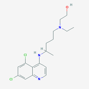molecular formula C18H25Cl2N3O B1436003 2-((4-((5,7-Dichloroquinolin-4-yl)amino)pentyl)(ethyl)amino)ethan-1-ol CAS No. 2054858-98-7