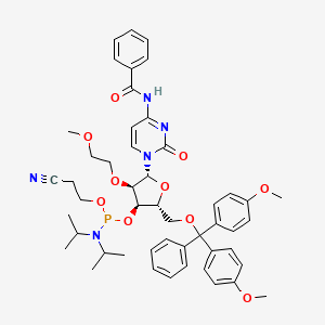 B1436011 N4-Acetyl-5-methyl-5'-O-(4,4'-dimethoxytrityl)-2'-O-methyl-5-Methylcytidine-3'-CE-cyanoethyl Phosphoramidite CAS No. 251647-54-8