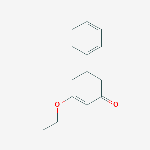 molecular formula C14H16O2 B14360123 5-Ethoxy-1,6-dihydro[1,1'-biphenyl]-3(2H)-one CAS No. 92251-17-7