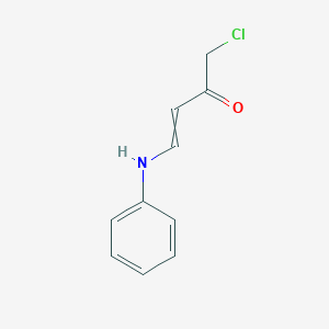 molecular formula C10H10ClNO B14360139 4-Anilino-1-chlorobut-3-en-2-one CAS No. 90251-26-6