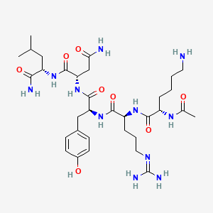 molecular formula C33H55N11O8 B14360141 N-Acetyllysyl-arginyl-tyrosyl-asparaginyl-leucinamide CAS No. 92355-87-8