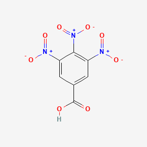 molecular formula C7H3N3O8 B14360170 3,4,5-Trinitrobenzoic acid CAS No. 90325-30-7