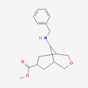 molecular formula C17H23NO3 B1436018 Methyl (7r,9r)-9-(benzylamino)-3-oxabicyclo[3.3.1]nonane-7-carboxylate CAS No. 2173071-92-4