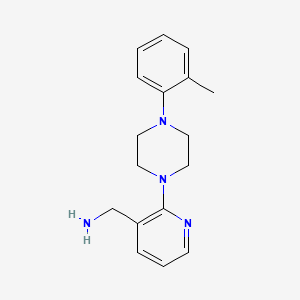 molecular formula C17H22N4 B1436020 ({2-[4-(2-Methylphenyl)piperazin-1-yl]pyridin-3-yl}methyl)amine CAS No. 2173099-02-8