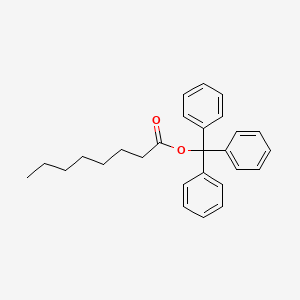 molecular formula C27H30O2 B14360237 Triphenylmethyl octanoate CAS No. 96287-05-7