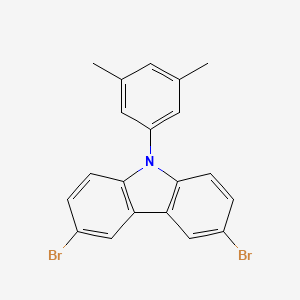 molecular formula C20H15Br2N B1436024 3,6-Dibromo-9-(3,5-dimethylphenyl)-9H-carbazole CAS No. 1873364-08-9