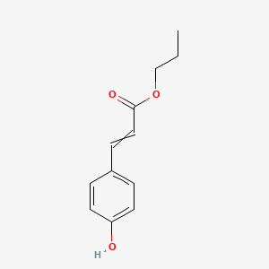 molecular formula C12H14O3 B14360314 Propyl 3-(4-hydroxyphenyl)prop-2-enoate CAS No. 94530-69-5