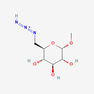 molecular formula C7H14N3O5+ B1436036 Methyl 6-azido-6-deoxy-a-D-glucopyranoside CAS No. 23701-87-3