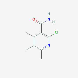 molecular formula C9H11ClN2O B1436039 2-氯-4,5,6-三甲基吡啶-3-甲酰胺 CAS No. 1823913-86-5
