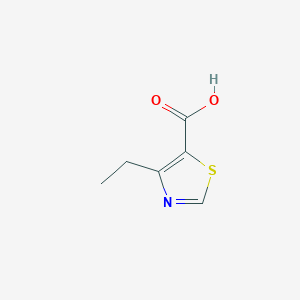 molecular formula C6H7NO2S B143604 4-Ethyl-1,3-thiazole-5-carboxylic acid CAS No. 126889-07-4