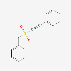 molecular formula C15H12O2S B14360439 Benzene, [[(phenylethynyl)sulfonyl]methyl]- CAS No. 92496-48-5