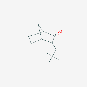 molecular formula C12H20O B14360445 3-(2,2-Dimethylpropyl)bicyclo[2.2.1]heptan-2-one CAS No. 93175-57-6