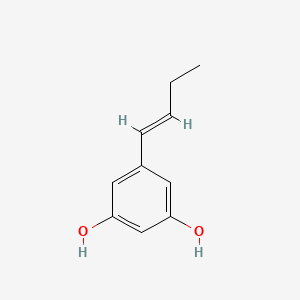 molecular formula C10H12O2 B1436045 (E)-5-(-But-1-en-1-yl)benzene-1,3-diol CAS No. 1227271-68-2