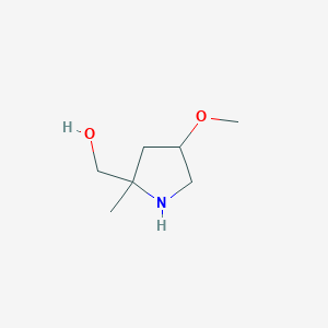 molecular formula C7H15NO2 B1436047 (4-Methoxy-2-methylpyrrolidin-2-yl)methanol CAS No. 2059935-13-4