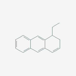 molecular formula C16H16 B14360492 1-Ethyl-1,2-dihydroanthracene CAS No. 93927-08-3
