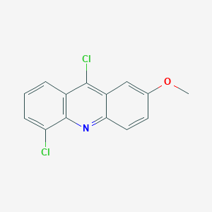 molecular formula C14H9Cl2NO B14360493 5,9-Dichloro-2-methoxyacridine CAS No. 92150-78-2
