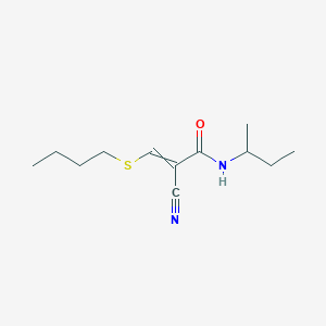 molecular formula C12H20N2OS B14360595 N-(Butan-2-yl)-3-(butylsulfanyl)-2-cyanoprop-2-enamide CAS No. 90279-87-1