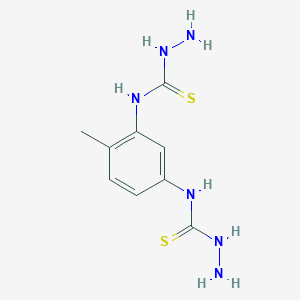 molecular formula C9H14N6S2 B14360598 N,N'-(4-Methyl-1,3-phenylene)di(hydrazine-1-carbothioamide) CAS No. 93192-27-9