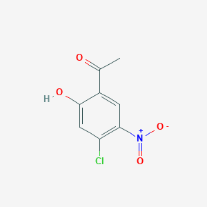 molecular formula C8H6ClNO4 B1436065 1-(4-Chloro-2-hydroxy-5-nitro-phenyl)-ethanone CAS No. 89894-08-6