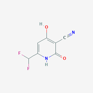 molecular formula C7H4F2N2O2 B1436072 3-Cyano-6-(difluoromethyl)-2,4-dihydroxypyridine CAS No. 1804712-10-4