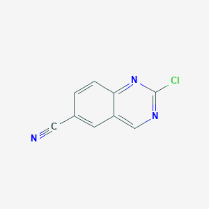 molecular formula C9H4ClN3 B1436076 2-Chloroquinazoline-6-carbonitrile CAS No. 1388043-87-5