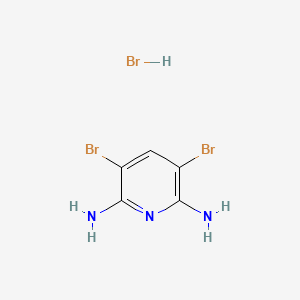 molecular formula C5H6Br3N3 B1436081 3,5-Dibromo-pyridine-2,6-diamine hydrobromide CAS No. 1276615-05-4