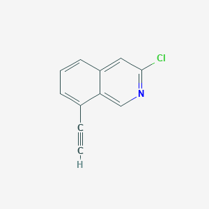 molecular formula C11H6ClN B1436084 3-Chloro-8-ethynylisoquinoline CAS No. 1822789-45-6