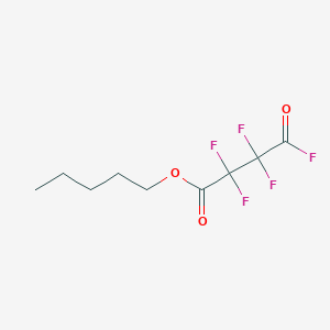 molecular formula C9H11F5O3 B14360851 Pentyl 2,2,3,3,4-pentafluoro-4-oxobutanoate CAS No. 92614-00-1