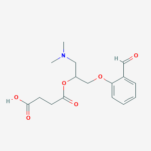 molecular formula C16H21NO6 B1436088 Des(ethylphenyl-3-methoxy)-2-formylsarpogrelate CAS No. 1659311-40-6