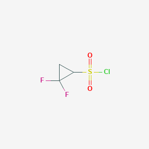 molecular formula C3H3ClF2O2S B1436089 2,2-Difluorocyclopropane-1-sulfonyl chloride CAS No. 1935280-15-1