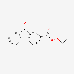 molecular formula C18H16O4 B14360924 Tert-butyl 9-oxo-9H-fluorene-2-carboperoxoate CAS No. 94630-66-7