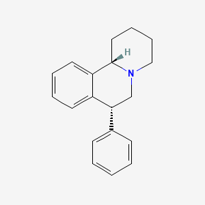 molecular formula C19H21N B14360929 (7R,11bS)-7-Phenyl-1,3,4,6,7,11b-hexahydro-2H-pyrido[2,1-a]isoquinoline CAS No. 90390-84-4