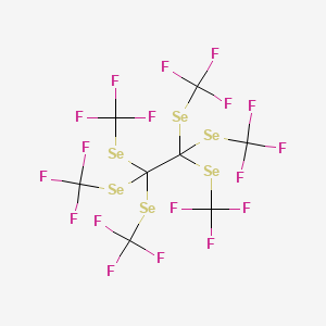 molecular formula C8F18Se6 B14360936 Hexakis[(trifluoromethyl)selanyl]ethane CAS No. 95776-88-8