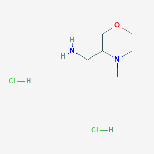 molecular formula C6H16Cl2N2O B1436096 C-(4-Methyl-morpholin-3-yl)-methylamine dihydrochloride CAS No. 1965309-35-6