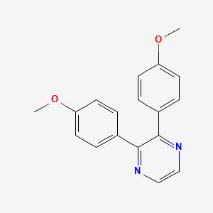 molecular formula C18H16N2O2 B14361003 2,3-Bis(4-methoxyphenyl)pyrazine CAS No. 92405-83-9