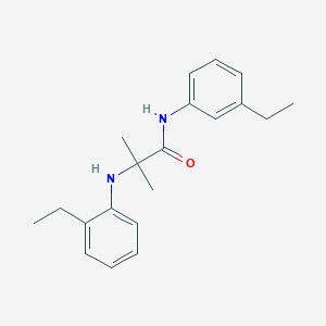 molecular formula C20H26N2O B14361004 N~2~-(2-Ethylphenyl)-N-(3-ethylphenyl)-2-methylalaninamide CAS No. 90304-64-6