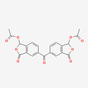 molecular formula C21H14O9 B14361038 Carbonylbis[(3-oxo-1,3-dihydro-2-benzofuran-5,1-diyl)] diacetate CAS No. 93243-75-5