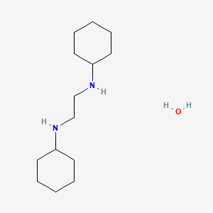 molecular formula C14H30N2O B1436109 1,2-双(环己基氨基)乙烷水合物 CAS No. 1071668-54-6