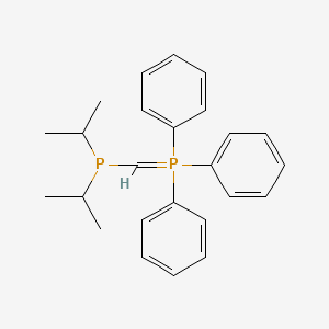 molecular formula C25H30P2 B14361099 {[Di(propan-2-yl)phosphanyl]methylidene}(triphenyl)-lambda~5~-phosphane CAS No. 92220-64-9