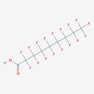 molecular formula C8F17COOH<br>C9HF17O2 B143611 Perfluorononanoic acid CAS No. 375-95-1