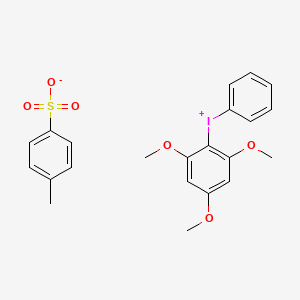 molecular formula C22H23IO6S B1436110 Phenyl(2,4,6-trimethoxyphenyl)iodonium p-toluenesulfonate CAS No. 936326-60-2