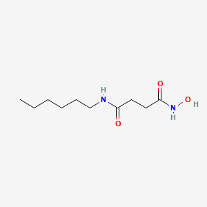 molecular formula C10H20N2O3 B14361133 N~1~-Hexyl-N~4~-hydroxybutanediamide CAS No. 91990-27-1