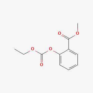 molecular formula C11H12O5 B14361141 Benzoic acid, 2-((ethoxycarbonyl)oxy)-, methyl ester CAS No. 95390-39-9