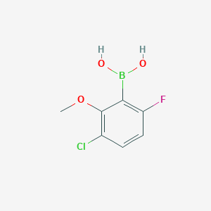 molecular formula C7H7BClFO3 B1436116 3-Chloro-6-fluoro-2-methoxyphenylboronic acid CAS No. 2121511-91-7