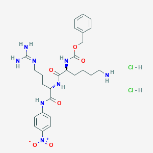 molecular formula C26H38Cl2N8O6 B1436117 Z-Lys-Arg-pNA 2HCl CAS No. 201847-59-8