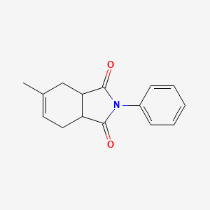 molecular formula C15H15NO2 B14361189 5-methyl-2-phenyl-3a,4,7,7a-tetrahydro-1H-isoindole-1,3(2H)-dione CAS No. 96599-47-2