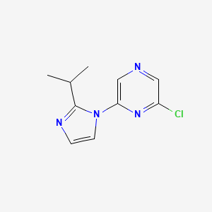 molecular formula C10H11ClN4 B1436119 2-氯-6-(2-异丙基-1H-咪唑-1-基)吡嗪 CAS No. 1094842-75-7