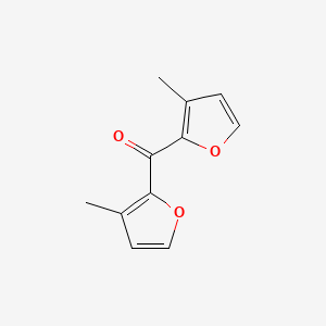 molecular formula C11H10O3 B14361196 Bis(3-methylfuran-2-yl)methanone CAS No. 93386-64-2