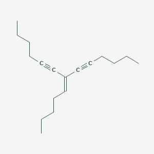 molecular formula C18H28 B14361207 7-Pentylidenetrideca-5,8-diyne CAS No. 95887-34-6