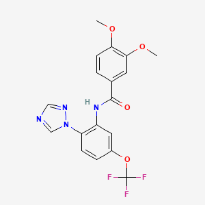 molecular formula C18H15F3N4O4 B1436121 VU6010608 